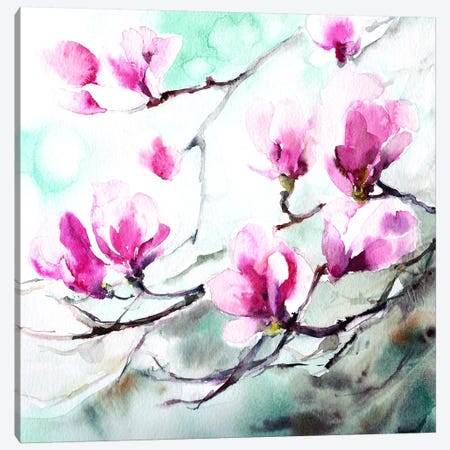 Magnolia Spring Canvas Print #ICS569} by CanotStop Art Print