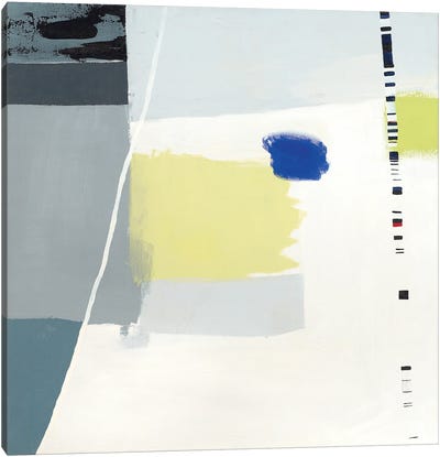 Highway 80 Canvas Art Print - Soft Yellow & Blue