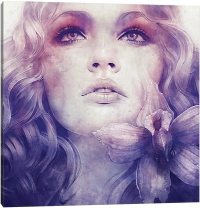 July Canvas Art Print - Violet