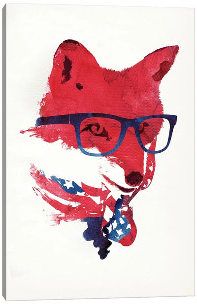 American Fox Canvas Art Print