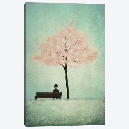 The Cherry Tree - Spring Canvas Print #ICS639} by Majali Art Print