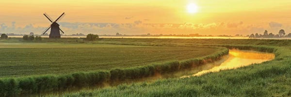 Watermills & Windmills: Morning Meadow by Lars van de Goor