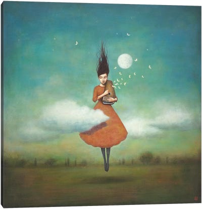 High Notes For Low Clouds Canvas Art Print - Best Selling Fantasy Art