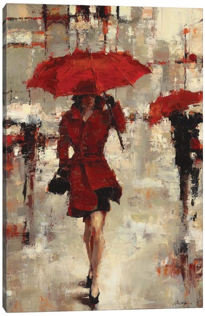Paris Invitation Canvas Art Print - Rain Inspired