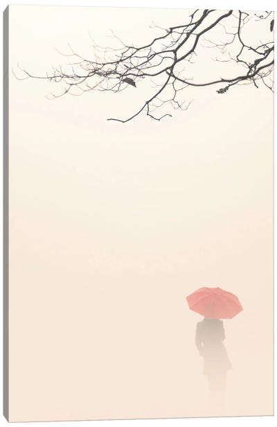 In Autumn Fog Canvas Art Print - Weather Art