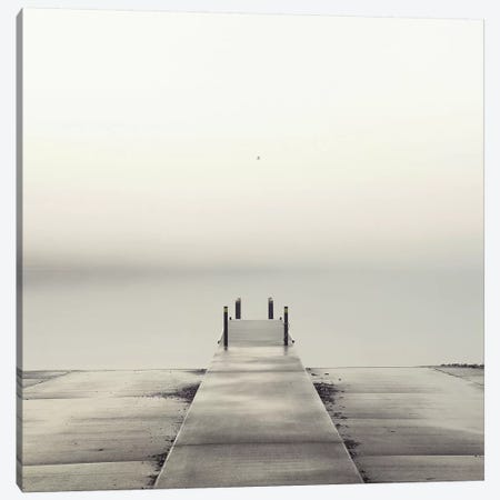 Pier and Seagull Canvas Print #ICS76} by Nicholas Bell Photography Canvas Art Print