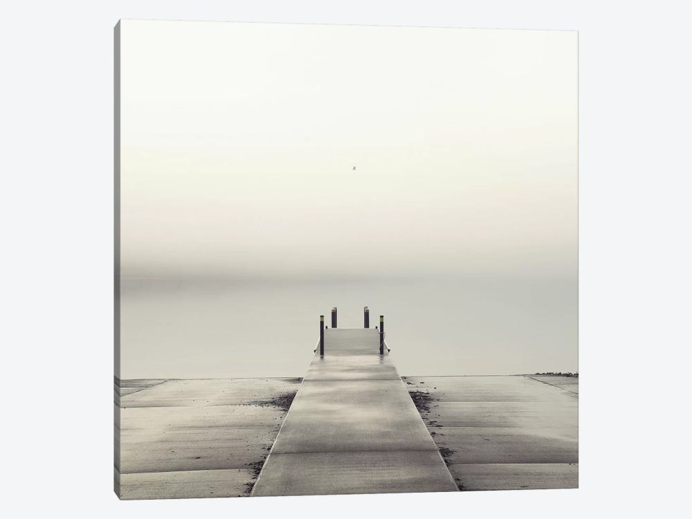 Pier and Seagull by Nicholas Bell Photography 1-piece Canvas Print
