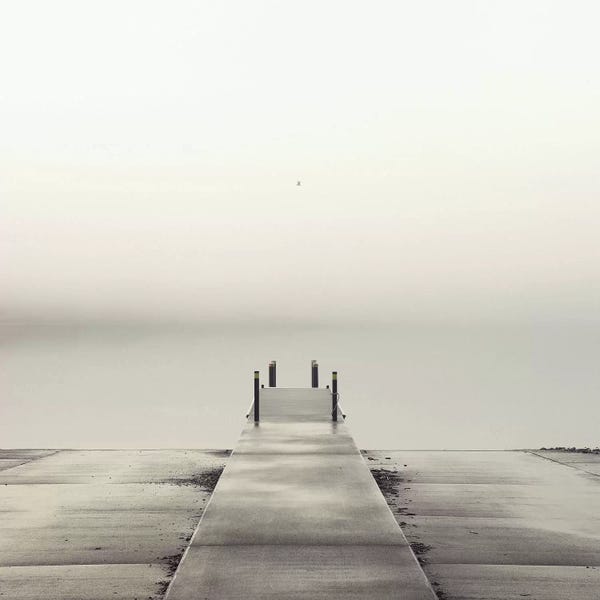 Minimalist Photography: Pier and Seagull by Nicholas Bell Photography