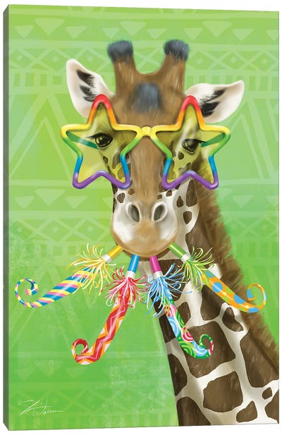 Party Safari Giraffe Canvas Art Print