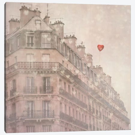 Heart Paris Canvas Print #ICS80} by Keri Bevan Canvas Print