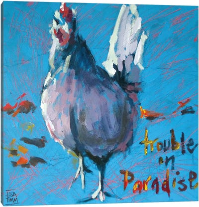 Trouble in Paradise Canvas Art Print