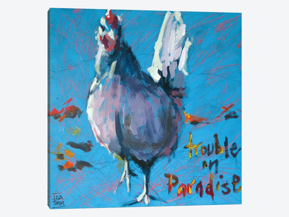 Trouble in Paradise by Lisa Timmerman 1-piece Art Print
