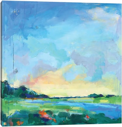 River Marsh Canvas Art Print - Marsh & Swamp Art