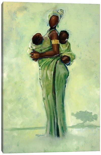 Raising Two Nations Canvas Art Print - African Culture