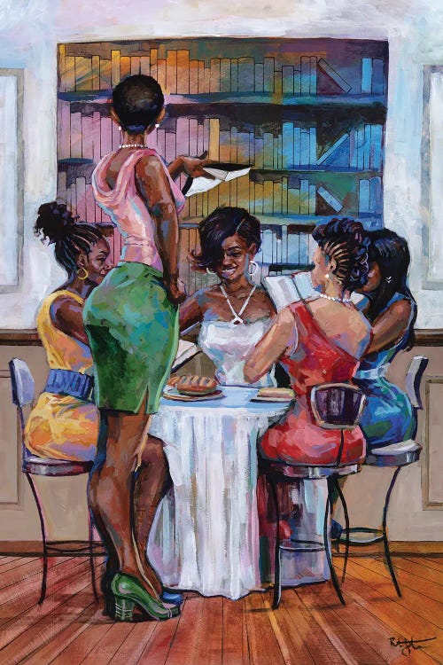 The Book Club III by Robert Jackson wall art