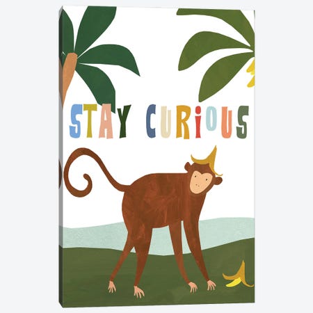 Stay Curious Canvas Print #ICS894} by Emily Kopcik Canvas Wall Art