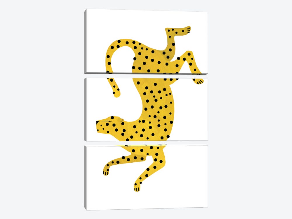 Dotted Cheetah by Emily Kopcik 3-piece Canvas Artwork