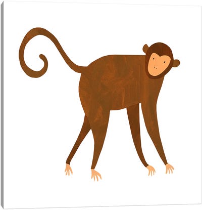 Monkey Canvas Art Print - Monkey Art