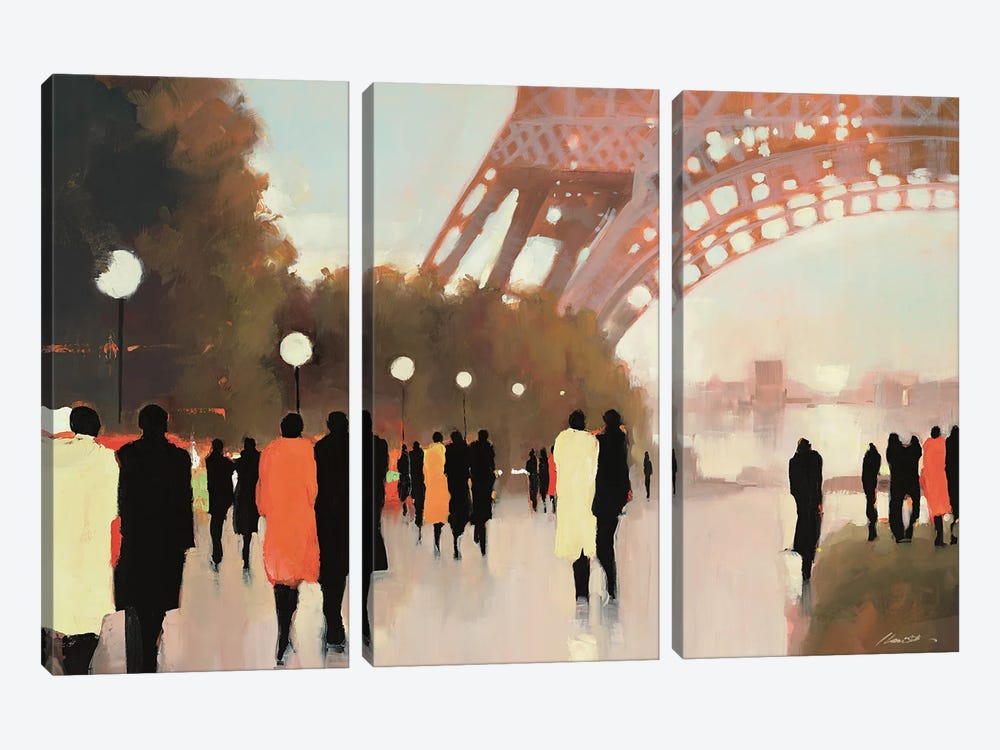 Paris Remembered by Lorraine Christie 3-piece Art Print