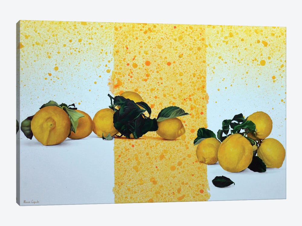 Lemons by Ilaria Caputo 1-piece Canvas Art