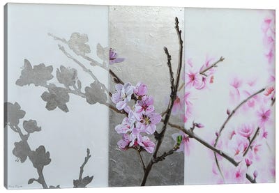 Peach Tree Flowers Canvas Art Print - Ilaria Caputo
