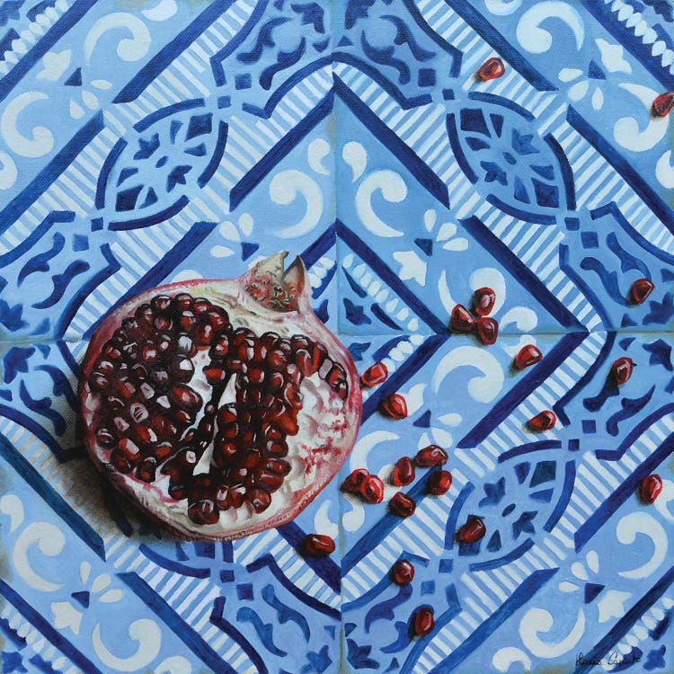 Pomegranate On Tiles