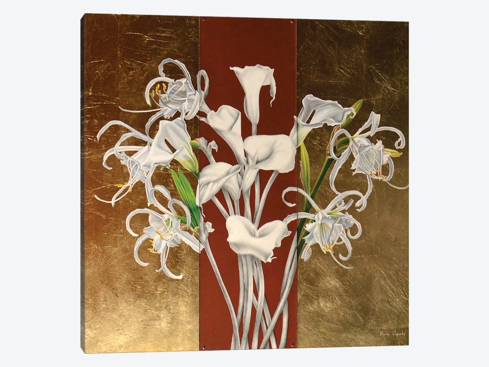 Calla And Spider Lilies by Ilaria Caputo 1-piece Art Print