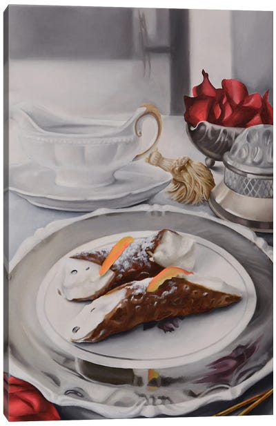 Cannoli In The Living Room Canvas Art Print - Foodie