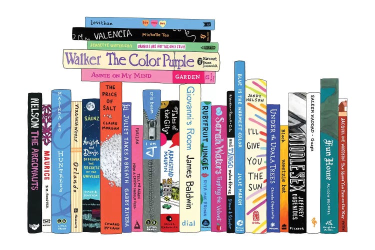 LGBTQ by Ideal Bookshelf wall art