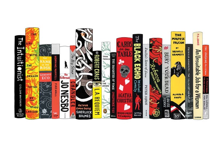 Mysteries by Ideal Bookshelf wall art