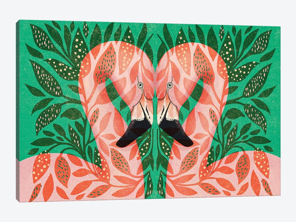 Flamingos by Indi Maverick 1-piece Canvas Art Print