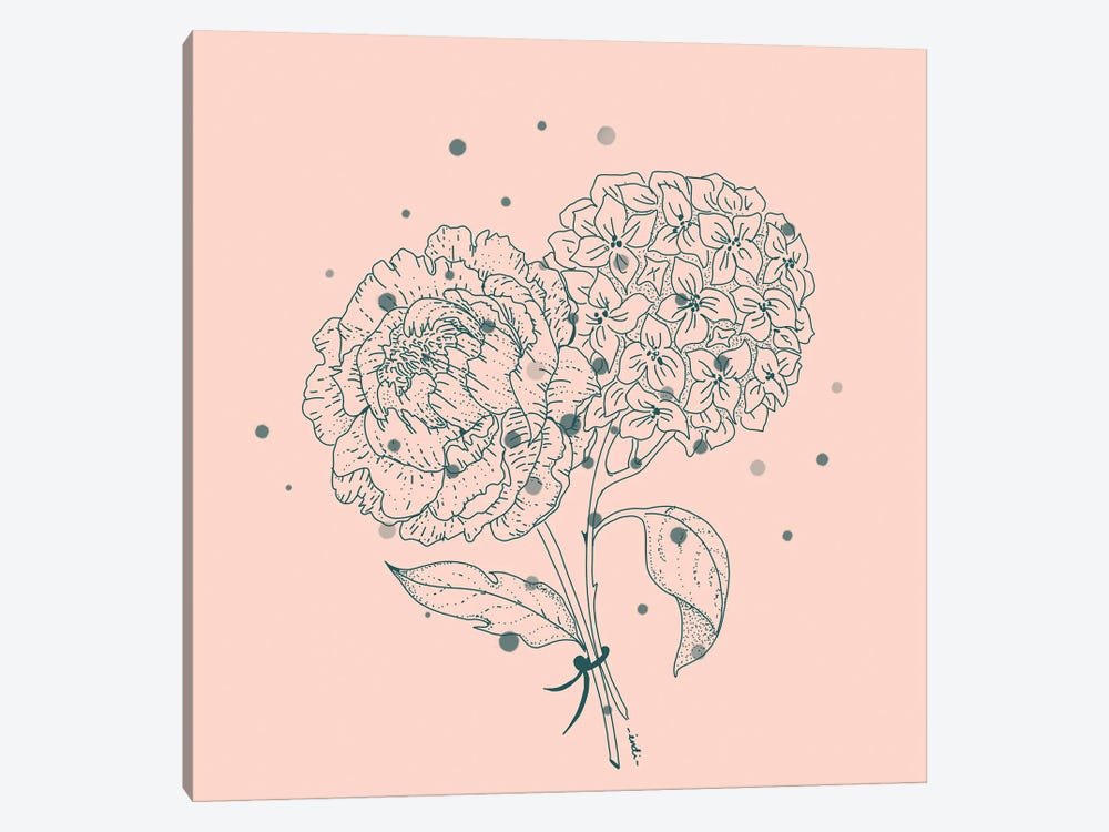 Pink Flowers by Indi Maverick 1-piece Art Print