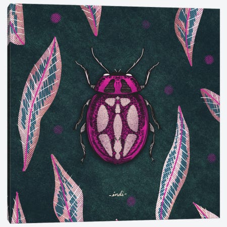 Bug III Square Canvas Print #IDM7} by Indi Maverick Canvas Art Print