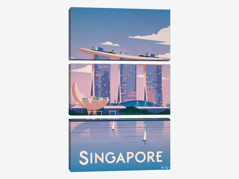Singapore by IdeaStorm Studios 3-piece Canvas Print