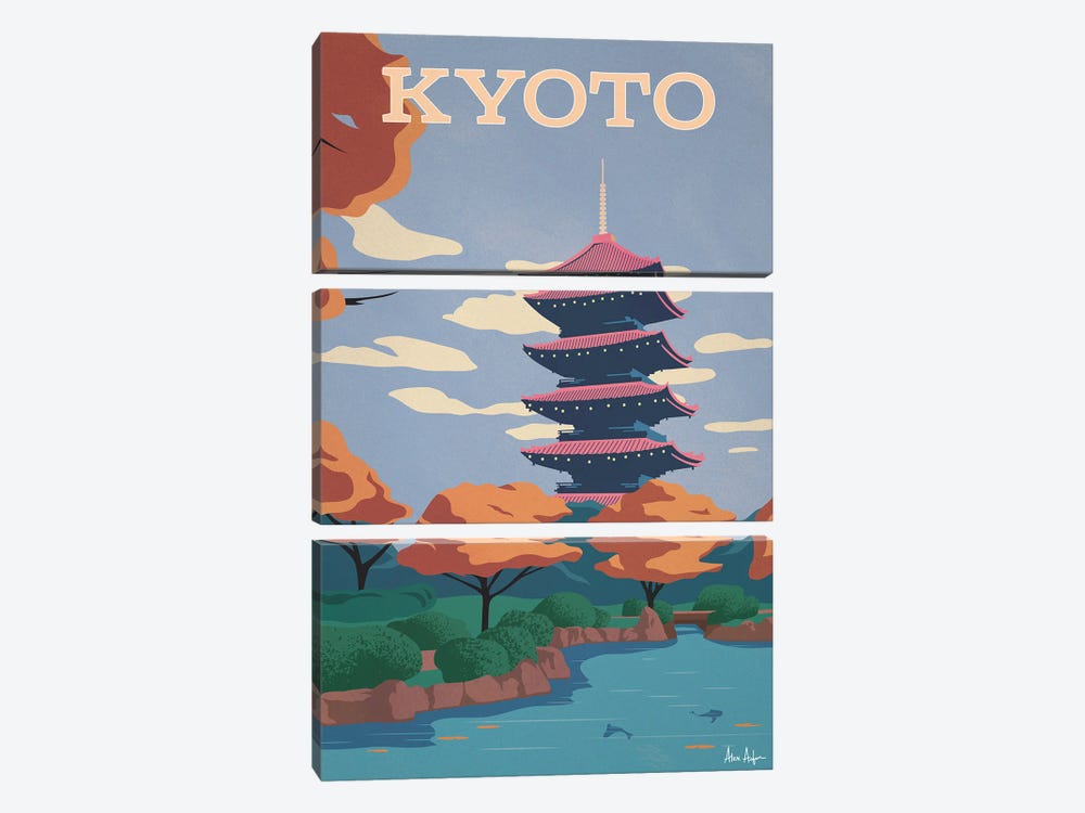 Kyoto by IdeaStorm Studios 3-piece Canvas Print
