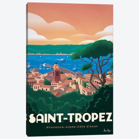 Saint Tropez Canvas Print #IDS103} by IdeaStorm Studios Art Print