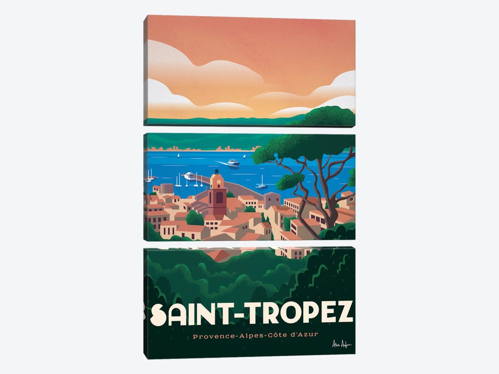 Saint Tropez by IdeaStorm Studios 3-piece Canvas Art