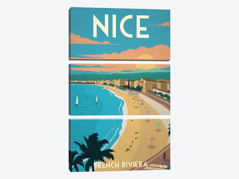 Nice Poster by IdeaStorm Studios 3-piece Canvas Print