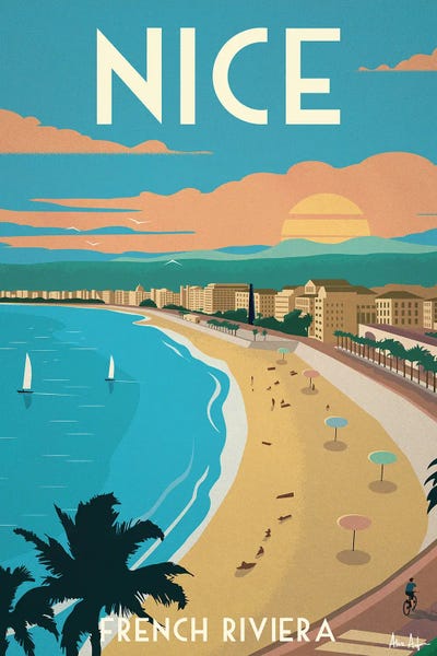 Travel Posters: Nice Poster by IdeaStorm Studios