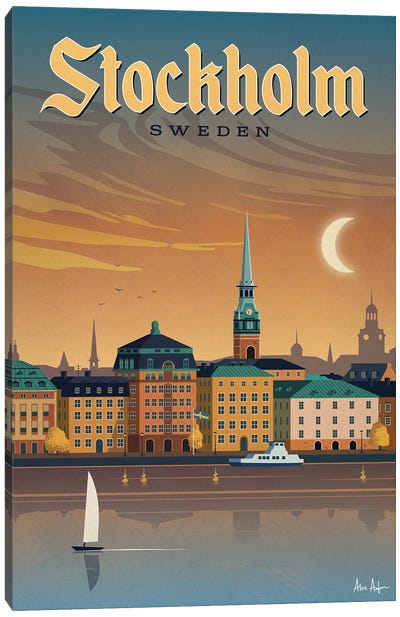 Stockholm Canvas Art Print - Sweden Art