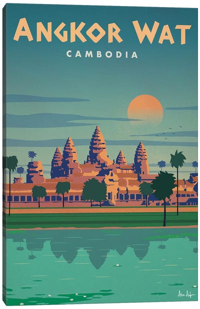 Angkor Wat Canvas Art Print - Cambodia Art