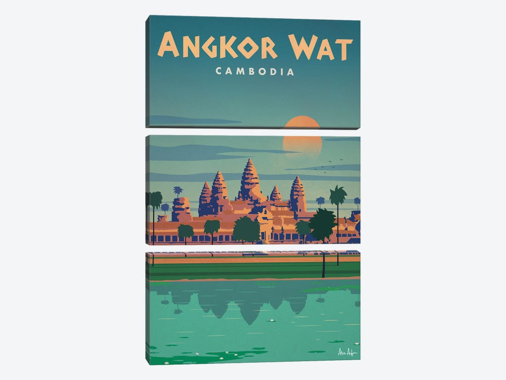 Angkor Wat by IdeaStorm Studios 3-piece Canvas Art Print
