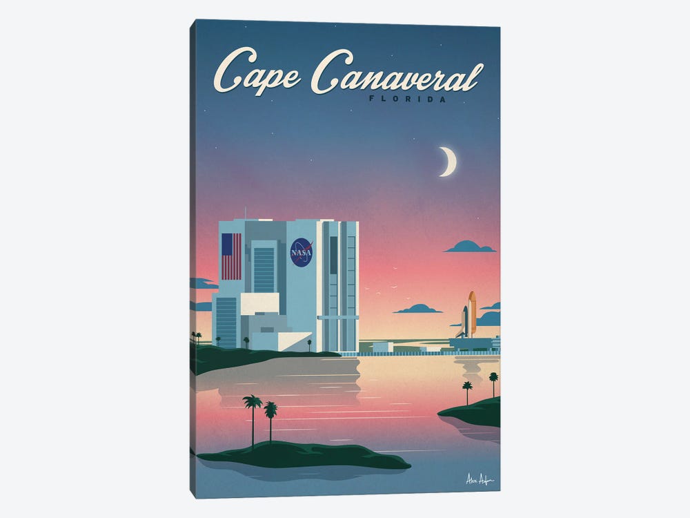 Cape Canaveral Poster by IdeaStorm Studios 1-piece Canvas Wall Art