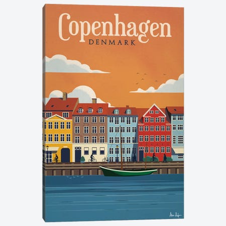 Copenhagen Canvas Print #IDS10} by IdeaStorm Studios Art Print
