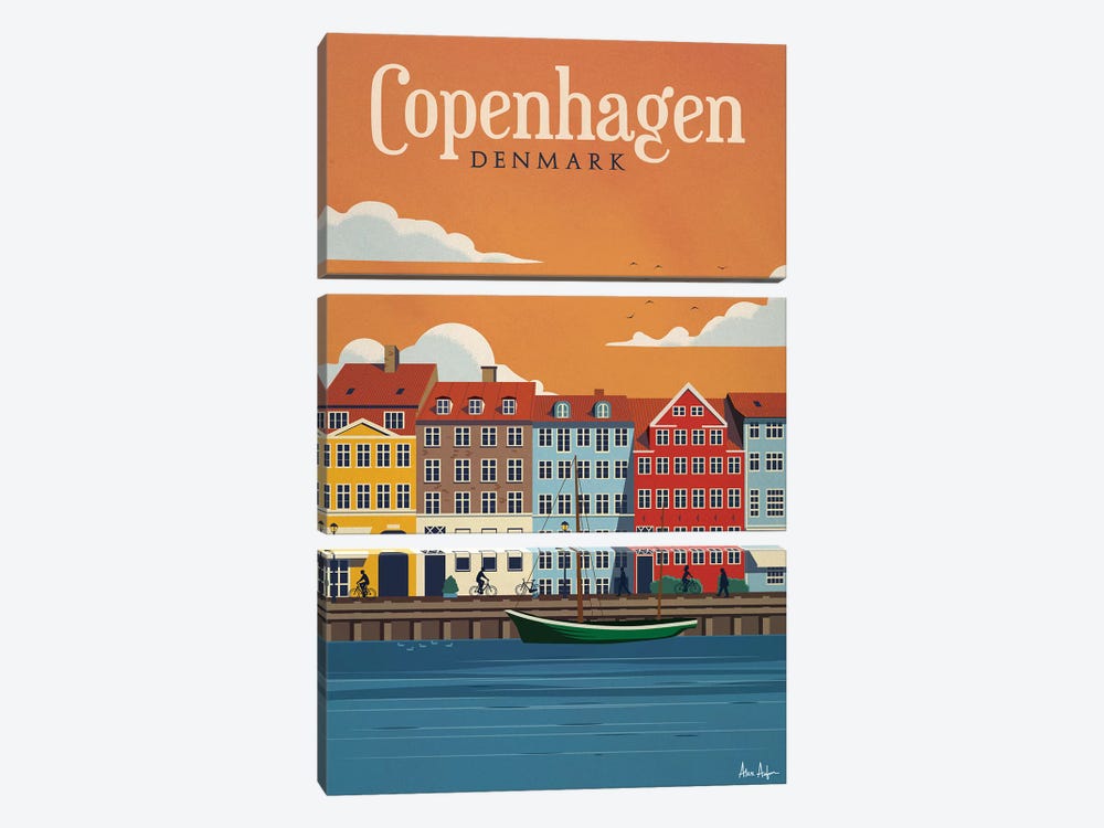 Copenhagen by IdeaStorm Studios 3-piece Art Print