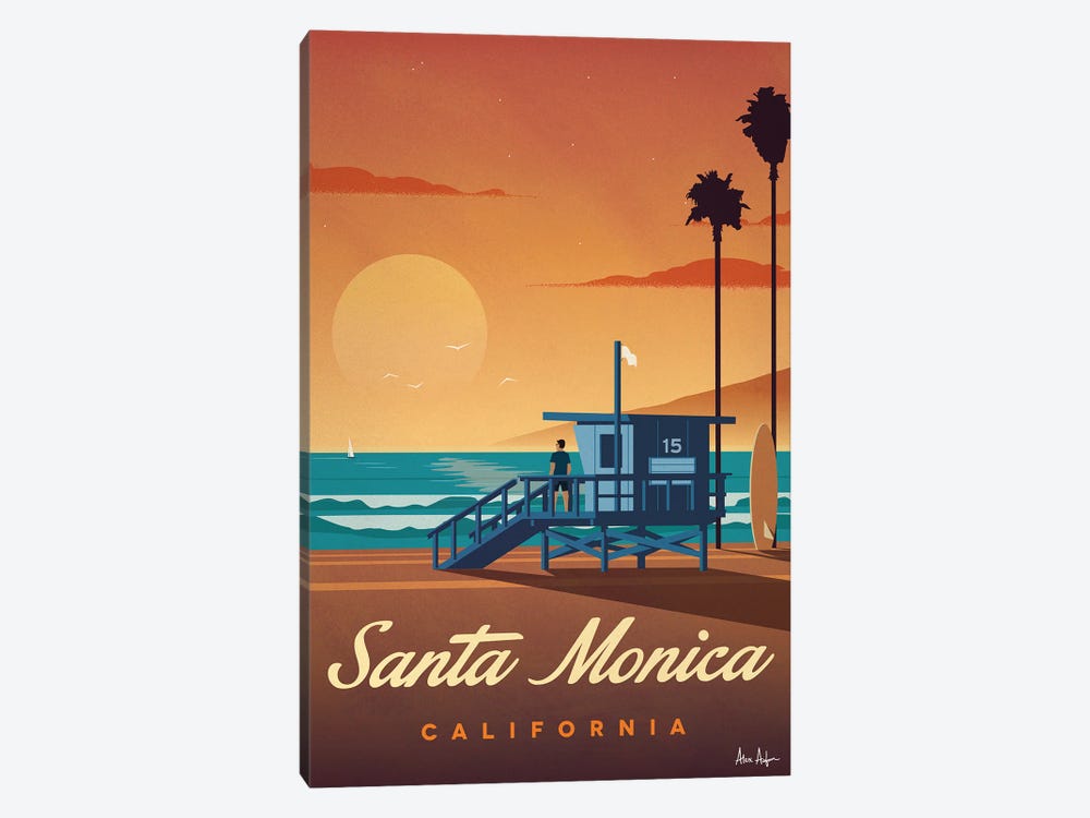 Santa Monica by IdeaStorm Studios 1-piece Canvas Art Print