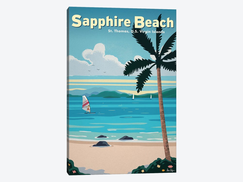 Sapphire Beach by IdeaStorm Studios 1-piece Canvas Artwork