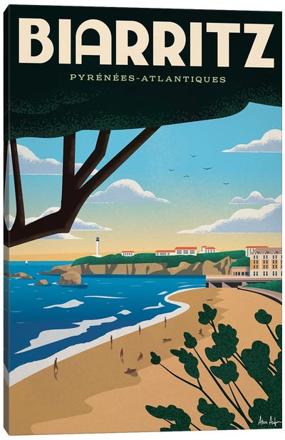 Biarritz Canvas Art Print - IdeaStorm Studios