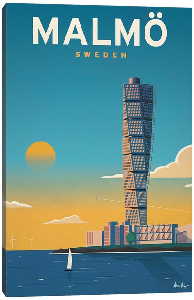 Malmo Canvas Art Print - Sweden Art