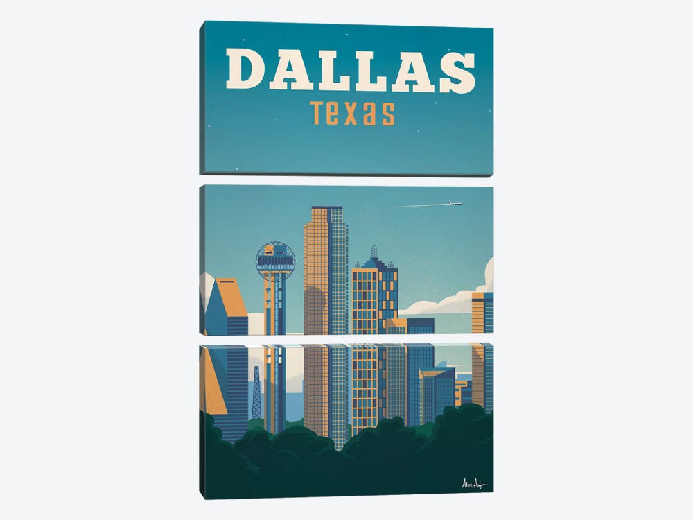 Dallas 3-piece Canvas Art